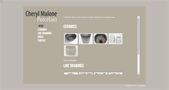 Desktop Screenshot of cherylmaloneceramics.com